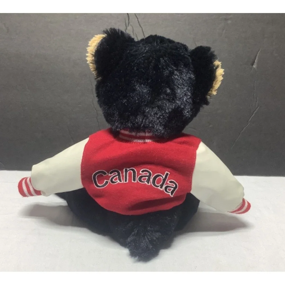 Creature Comforts Plush Toys Canada Black Bear Varsity Jacket 12